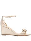 ALEXANDRE BIRMAN VICKY KNOTTED WEDGE SANDALS