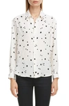 SAINT LAURENT SQUARE DOT JACQUARD SHIRT,590084Y1A80