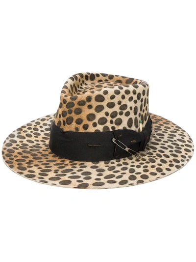 Nick Fouquet Lynx Leopard-print Hat In Neutrals