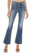 Mother Low Rise Kick Flared Jeans In Groovin