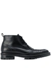 AMI ALEXANDRE MATTIUSSI LACE-UP ANKLE BOOTS