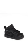 Jordan Kids' 1 Mid' Sneaker In Black/ Hyper Royal/ White