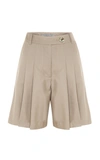 ANNA QUAN OSCAR PLEATED WOOL-BLEND SHORTS,780714