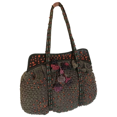 Pre-owned Antik Batik Clutch Bag In Brown