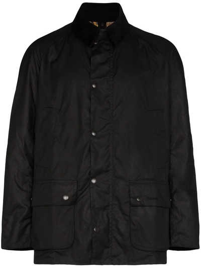 Barbour Ashby Wax Jacket In Black