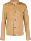 AMI ALEXANDRE MATTIUSSI SUEDE SHIRT JACKET