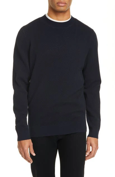 A.p.c. A.p.c Logo Embossed Sweatshirt In Blue