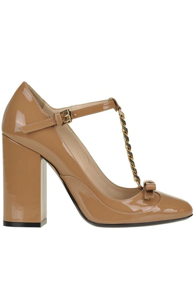 N°21 Patent-leather Pumps In Brown