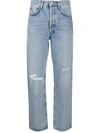 AGOLDE HIGH-WAIST BOYFRIEND JEANS