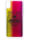 Kenzo Tiger Print Glittered Iphone Xs Max Case In Pink