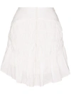 ISABEL MARANT SIDNEY LACE RUFFLED HEM SKIRT