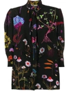 STELLA MCCARTNEY FLOWER PRINT SILK BLOUSE