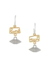Wouters & Hendrix Mouth Drop Earrings In Silver