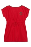 GUCCI EMBROIDERED LOGO TECHNICAL JERSEY DRESS,596269XJBL1