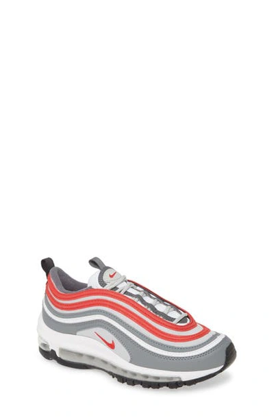 Nike Kids' Air Max 97 Sneaker In Smoke Grey/ Red/ White