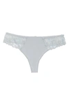Simone Perele 'delice' Embroidered Thong In Cloud