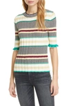 JOIE NEILY STRIPE RIB SWEATER,19-5-006462-SW01807