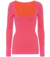 JACQUEMUS LA MAILLE ROSA RIBBED-KNIT jumper,P00448161