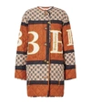 BURBERRY QUILTED SCARF PRINT COAT,15015940