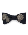 TITLE OF WORK MEN'S BEADED FLORAL BOW TIE,PROD224220007