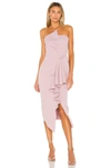 Elliatt Reception Cascade Ruffle Strapless Cocktail Dress In Iris