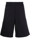 Neil Barrett Elasticated Track Shorts In Blue