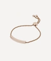 Monica Vinader Rose Gold Plated Vermeil Silver Linear Chain Bracelet In Rose Gold