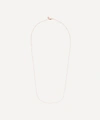 Monica Vinader Rose Gold Plated Vermeil Silver Short Fine Beaded Chain In Rose Gold