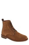 Shoe The Bear Ned Plain Toe Boot In Tobacco Suede