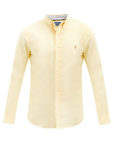 Polo Ralph Lauren Classic Fit Long Sleeve Cotton Oxford Button Down Shirt In Yellow