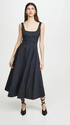 Staud Mini Wells Dress In Black