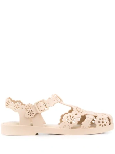 Viktor & Rolf X Melissa Possession Lace Sandals In Neutrals