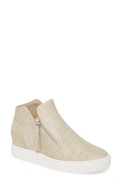 Steve Madden Caliber High Top Sneaker In Taupe Croc