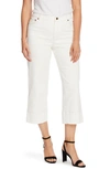 VINCE CAMUTO WIDE LEG STRETCH COTTON TWILL PANTS,9020326