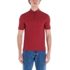 Zanone Short-sleeved Cotton Polo Shirt In Red