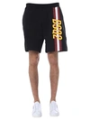 DSQUARED2 DSQUARED2 MEN'S BLACK COTTON SHORTS,S74MU0602S25042900 M