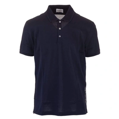 Ferragamo Salvatore  Men's Blue Cotton Polo Shirt