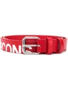 Comme Des Garçons Comme Des Garcons Wallets Red Leather Logo Belt In Red
