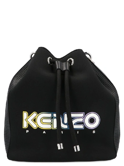 Kenzo Kombo Bucket In Black Neoprene