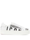 DSQUARED2 DSQUARED2 WOMEN'S WHITE LEATHER trainers,SNW000801502648M072 36