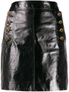 GIVENCHY GIVENCHY WOMEN'S BLACK LEATHER SKIRT,BW40CB60HU001 36