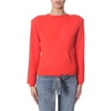 Ben Taverniti Unravel Project Unravel Project Crew Neck Sweatshirt In Red