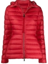 MONCLER MONCLER WOMEN'S RED POLYAMIDE DOWN JACKET,1A10600C035545D 0