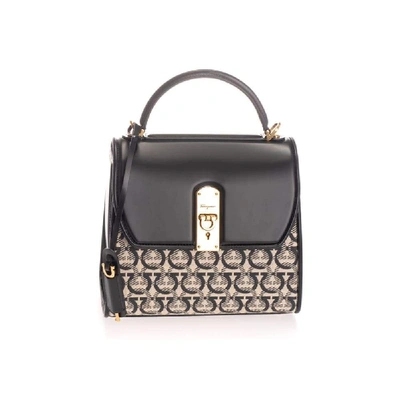 Ferragamo Salvatore  Women's Black Leather Handbag