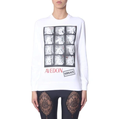 Versace Avedon Photo Print T-shirt In White