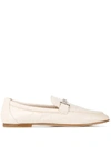 TOD'S TOD'S WOMEN'S WHITE LEATHER LOAFERS,XXW79A0X010WESC016 40