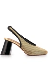 MARNI MARNI WOMEN'S GOLD LEATHER HEELS,CHMS001008LA59800W38 37