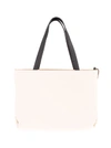 LORO PIANA LORO PIANA WOMEN'S WHITE LEATHER TOTE,FAL0716F0VM UNI