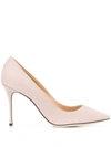 SERGIO ROSSI SERGIO ROSSI WOMEN'S PINK LEATHER PUMPS,A43843MMVL125703 38