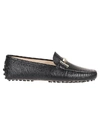 TOD'S TOD'S WOMEN'S BLACK LEATHER LOAFERS,XXW00G0Q499MXAB999 37.5
